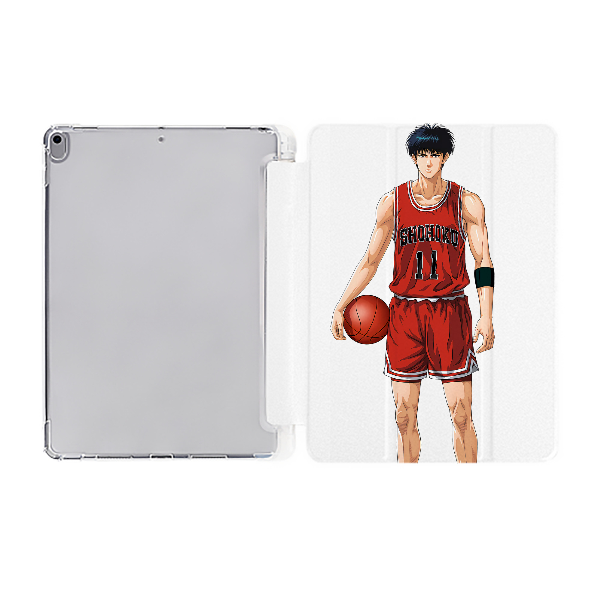 （画像用） SLAM DUNK／スラムダンク IPad ケース ペン収納付き 三つ折りスタンド PUレザー×シリコン 対応機種9.5/10.5/10.9インチ
